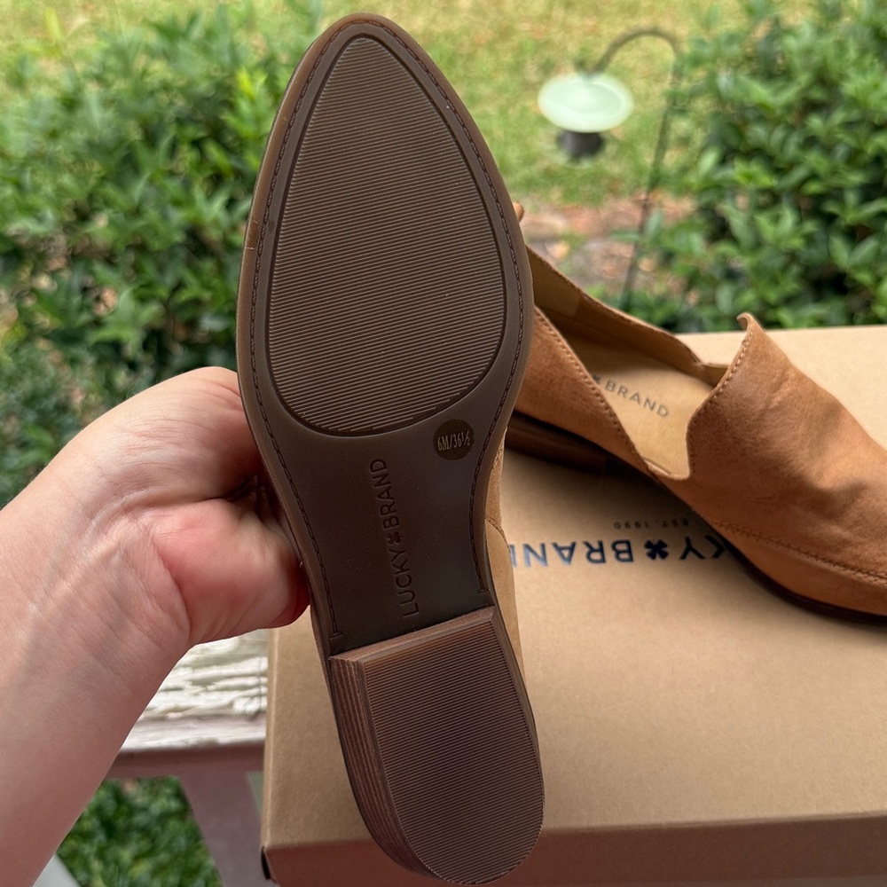 Lucky Brand Tan Wedge Slip-Ons - Picture 3 of 3